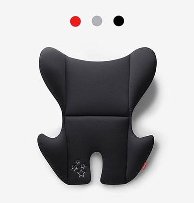 Cojín reductor gris de dos piezas Babypack para capazo y silla infantil.