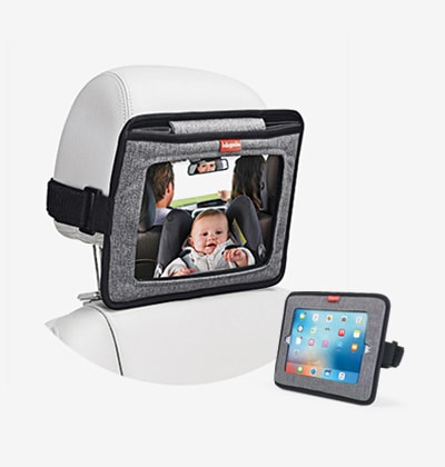 Espejo de vigilancia y porta ipad. Dos en uno.