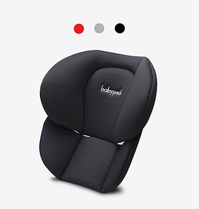 Recambio de reposacabezas negro Babypack con apoyo cervical para silla infantil de coche. Disponible en varios colores.